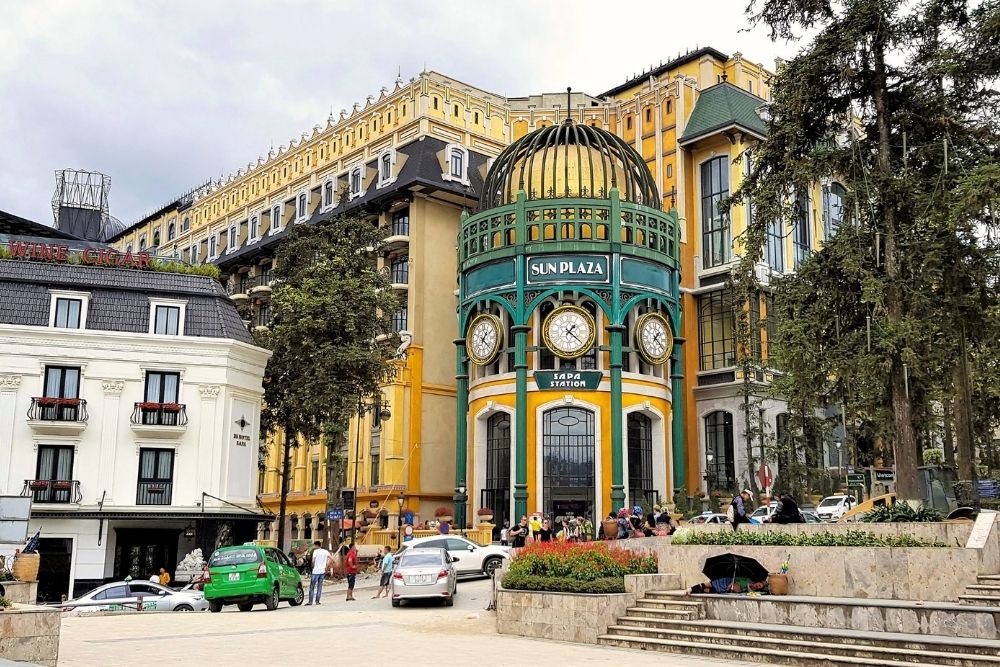 Sapa Center. The "Big Three" Landmarks of Sapa Center. Sun Plaza – The “Sapa Station” 