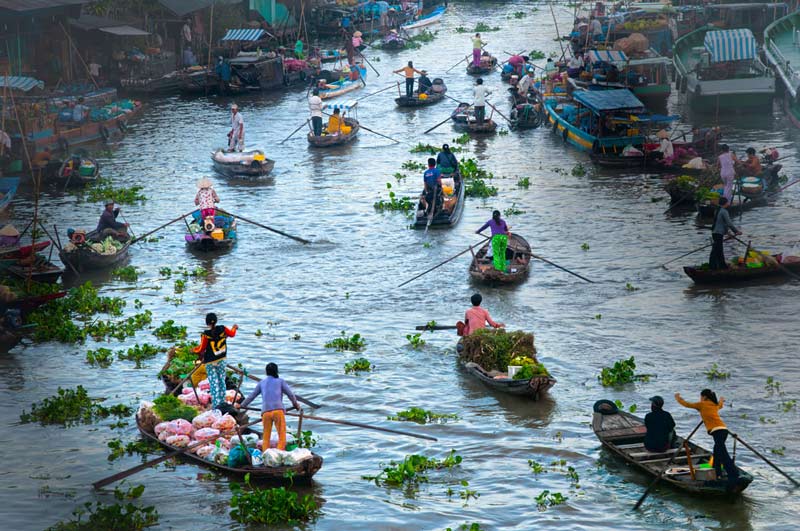 Things to do in Soc Trang. Expreience Nga Nam floating market