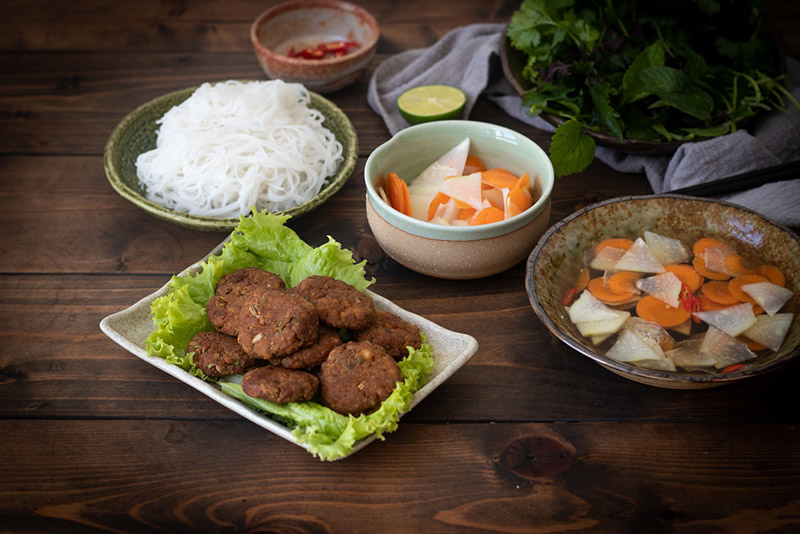 Vegetarian Vietnamese Food Bun Cha